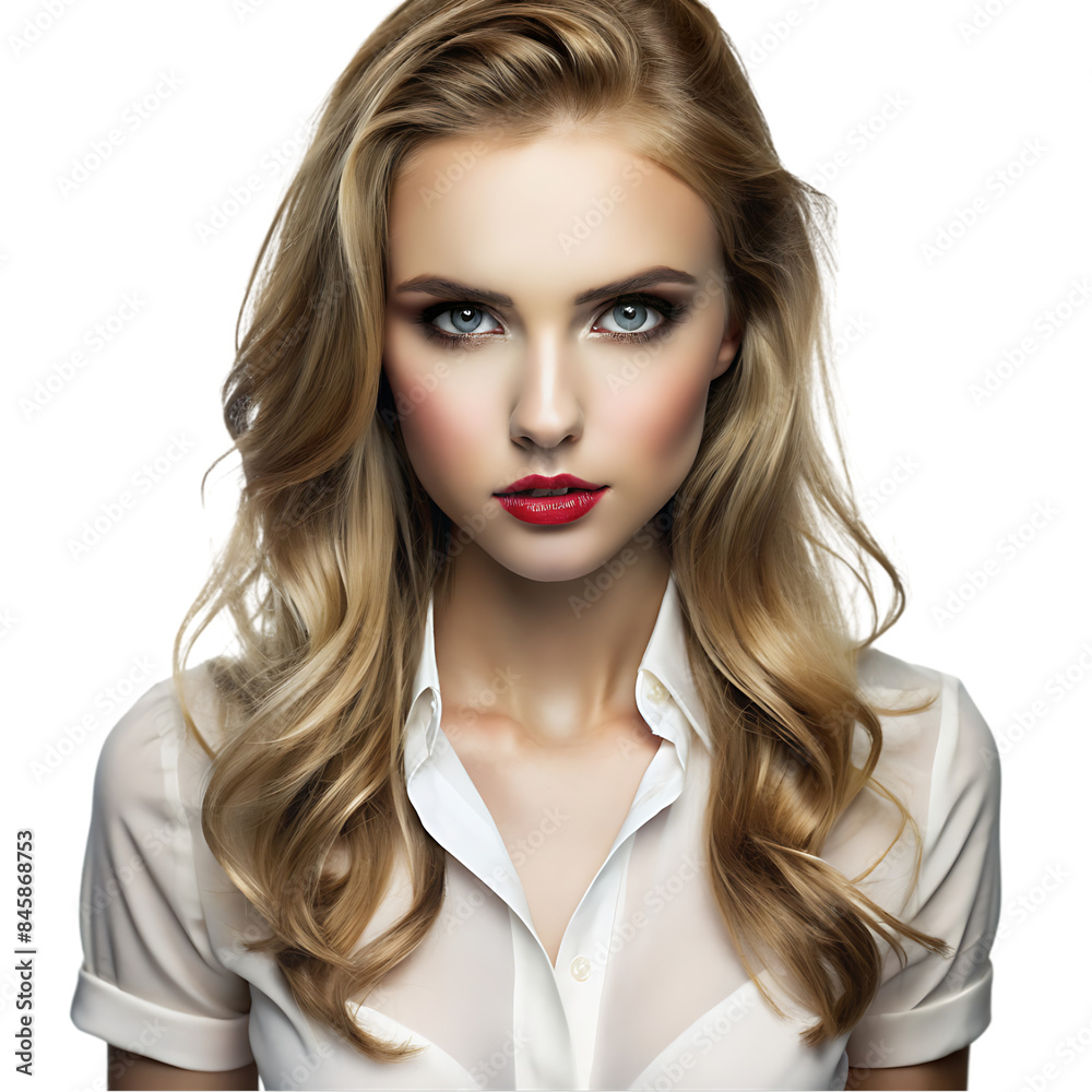 Caucasian female model transparent background Caucasian female model transparent background