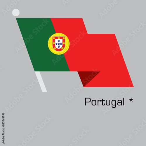 New Year with PORTUGAL flag vector design. Waving flag banner style. Vector illustration, Eps 10 Free Download New Year with PORTUGAL flag vector design. Waving flag banner style. Vector illustration, Eps 10 - GFXLoad