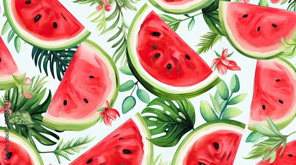 watermelon seamless background watermelon seamless background
