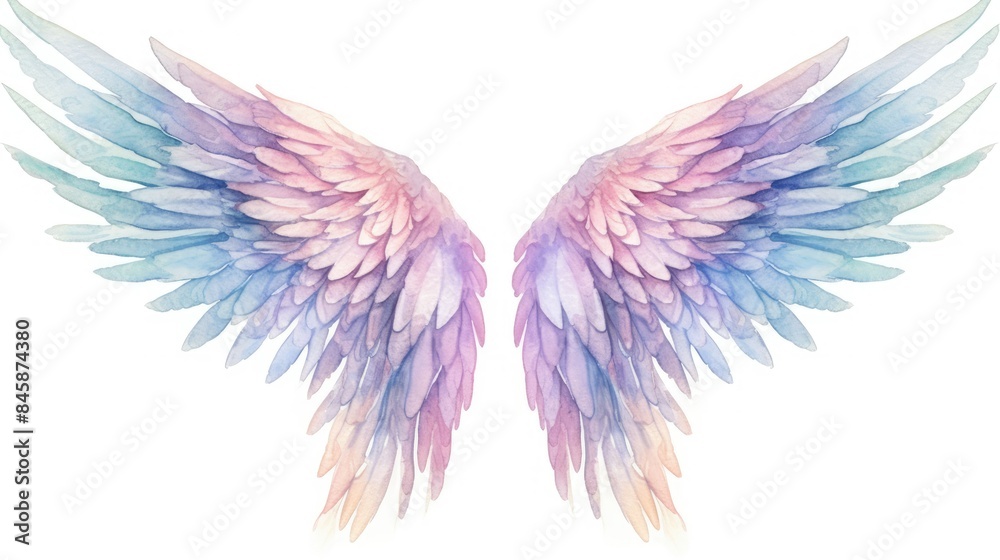 Fototapeta premium angel wings isolated on white