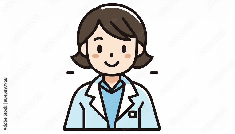 Doctor, medical, medical worker, worker, white coat, nurse, business, illustration, character, Generative AI Doctor, medical, medical worker, worker, white coat, nurse, business, illustration, character, Generative AI