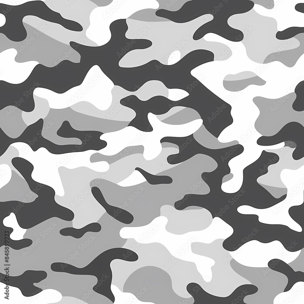 Simple Camouflage seamless pattern in Gray. Military camouflage. illustration formats 4096 x 4096