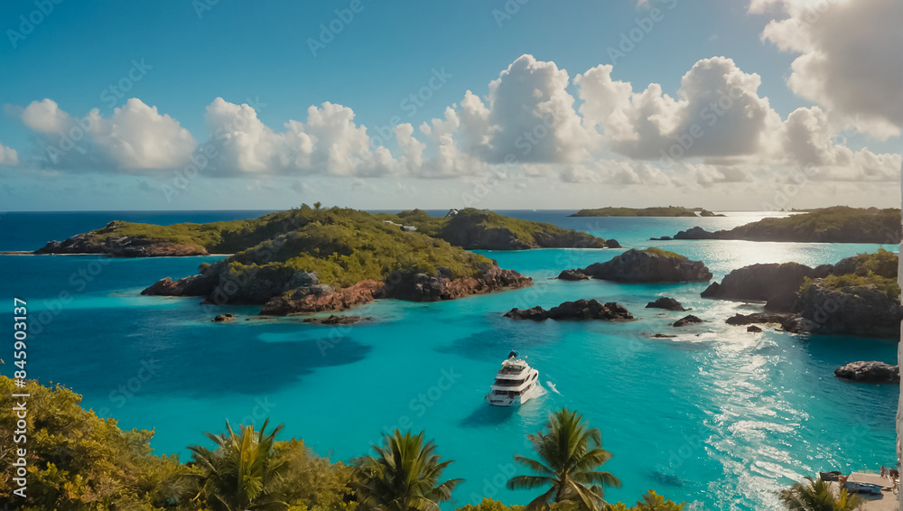 Obraz premium beautiful Bermuda nature,travel background