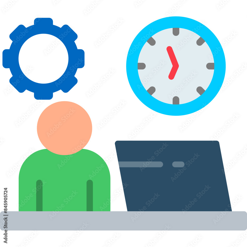 Work Time Icon Work Time Icon