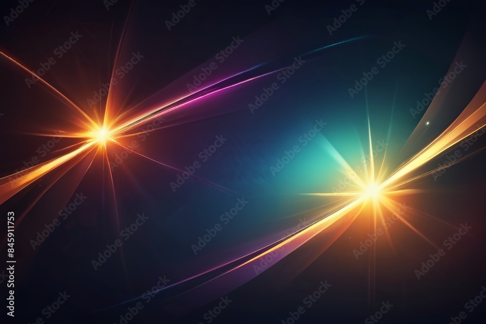 Colourful glare on a dark background. Colourful glare on a dark background.