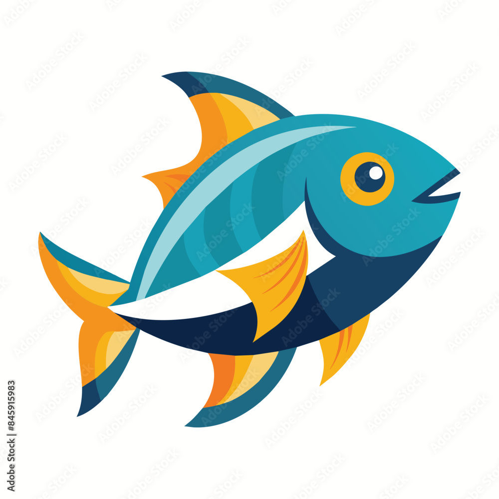 Obraz premium Fish Vector Illustration Icon