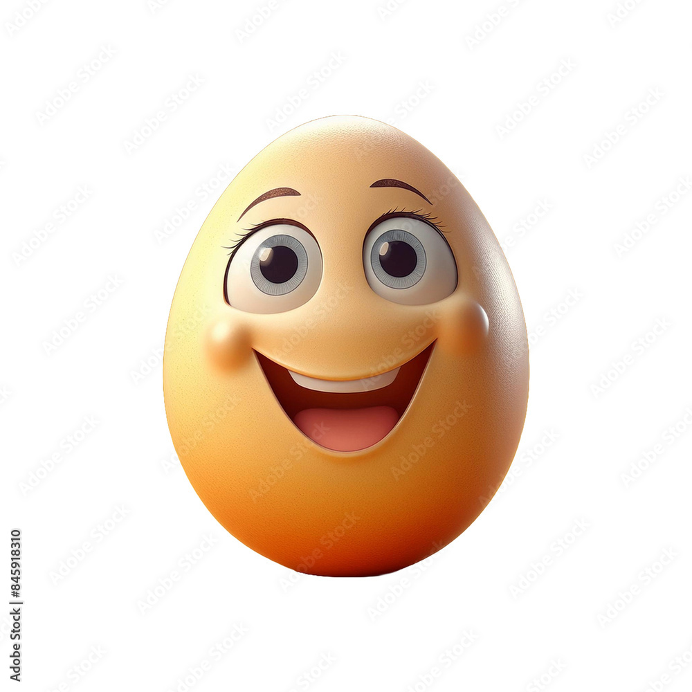 Fototapeta premium 3d egg with a smile
