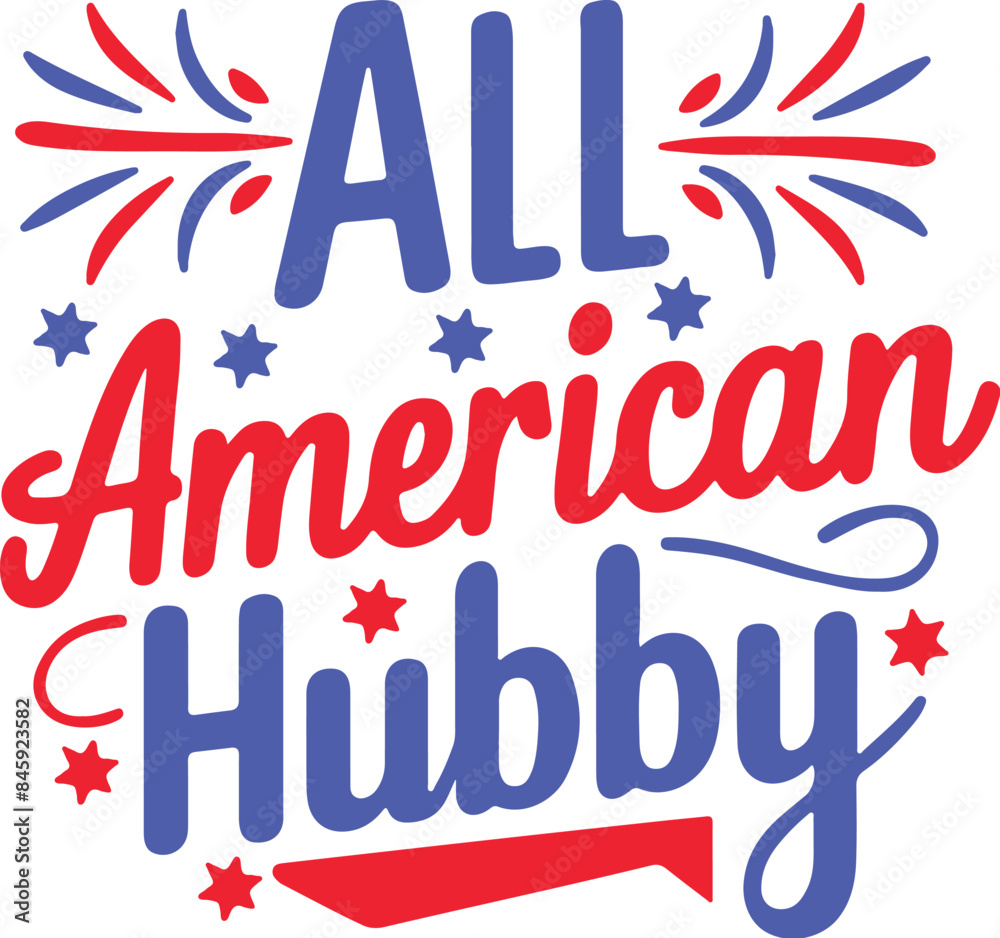 Fototapeta premium 4th Of July SVG Design