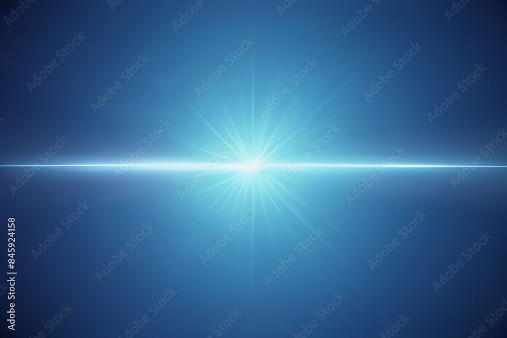Sunshine glare on the blue background. Sunshine glare on the blue background.