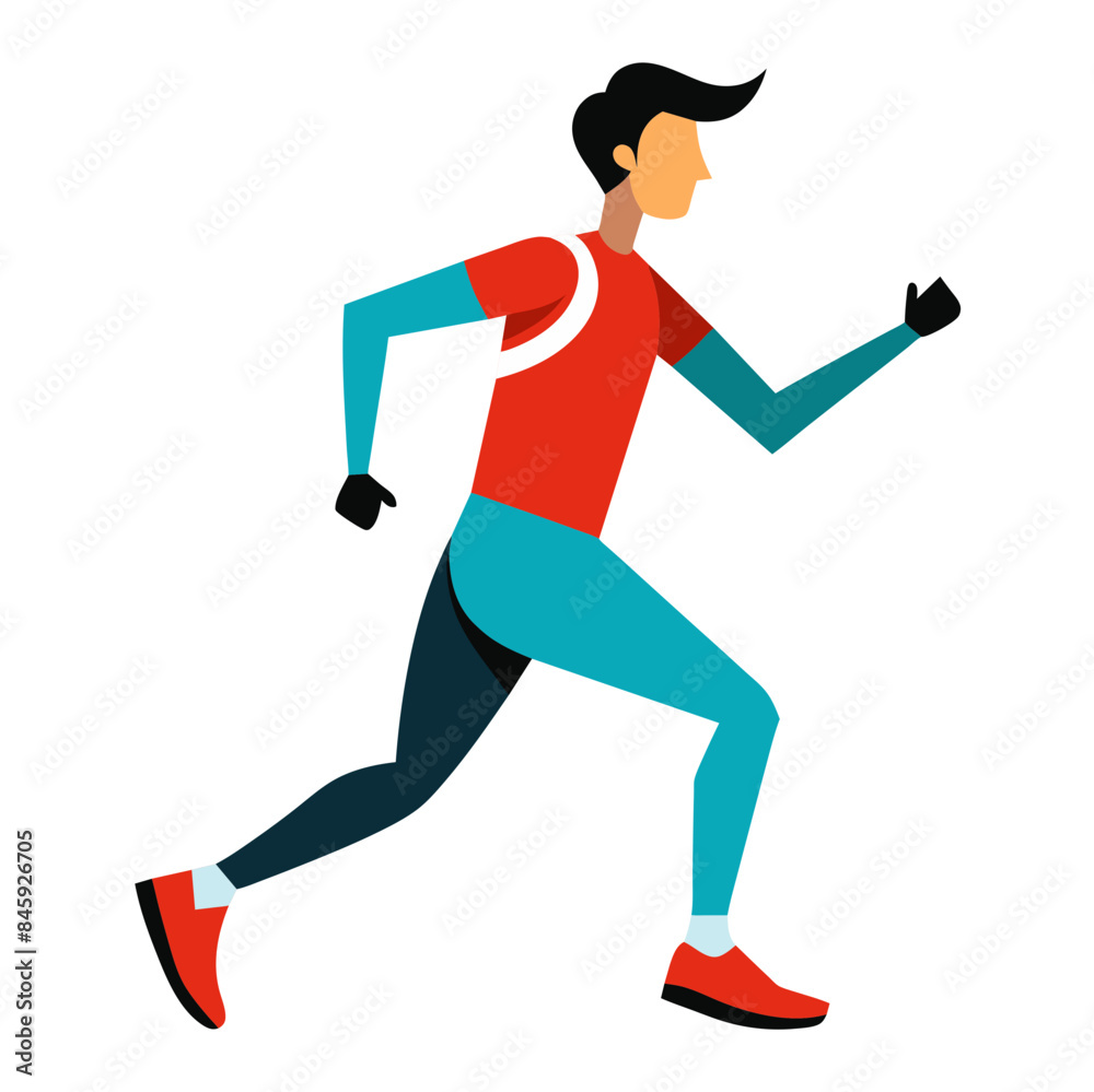 Sprinter in Starting Position Sprinter in Starting Position