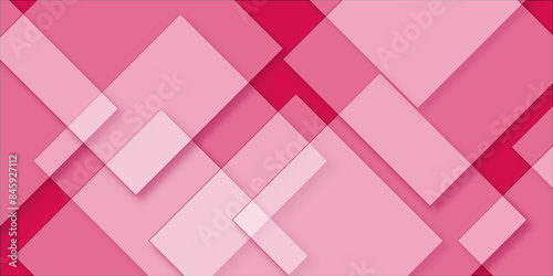 A pink and white minimal geometric shape abstract banner, suitable for business banners, formal backdrops, prestigious vouchers, luxe invites, wallpapers, and backgrounds.