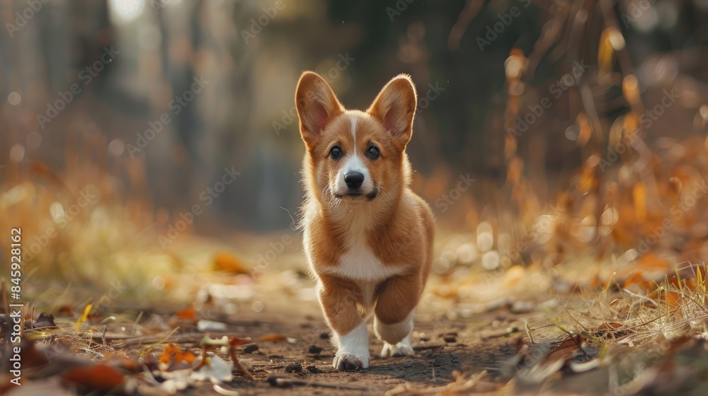 Red and white Welsh Corgi puppy in search Red and white Welsh Corgi puppy in search