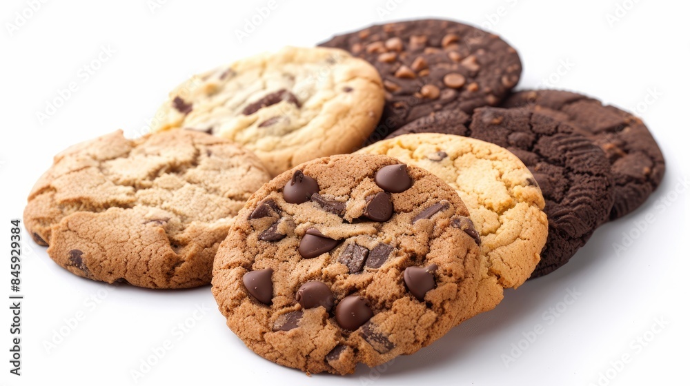 Cookies displayed against a white backdrop