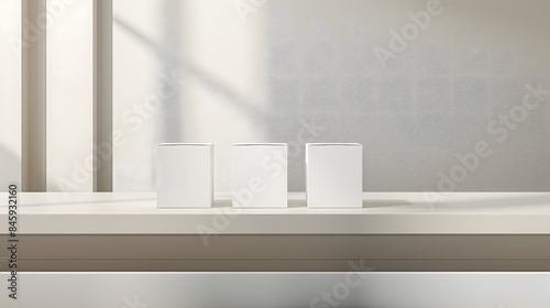 Boxes, packaging, product presentation. A gift for the person.  Generative AI 