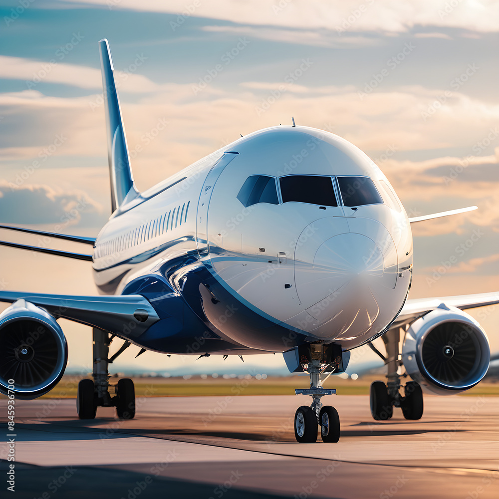Fototapeta premium airplane at the airport