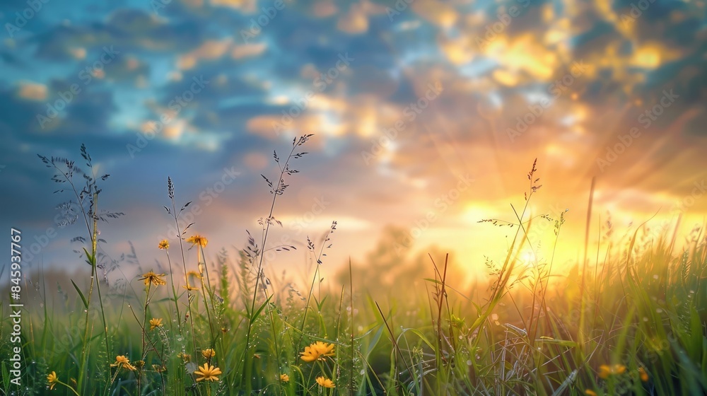 Obraz premium Morning sky in summer