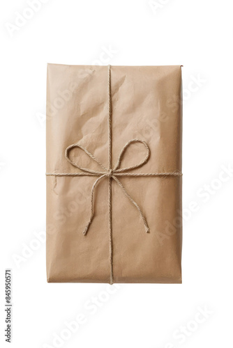 Isolated PNG Brown Gift Packing Bag, GENERATIVE AI