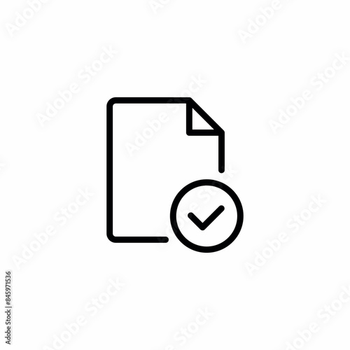 file document check mark complete icon