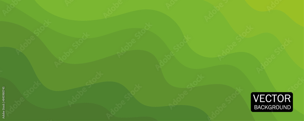 Abstract Green Vector Background with Waves and Gradient. Stylized Water. Abstract Green Vector Background with Waves and Gradient. Stylized Water.