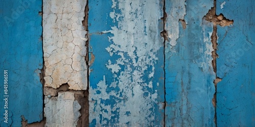 seamless background showcasing blue cement with peeling paint, rough textures, and visible wear, providing a vintage and industrial feel perfect for adding character to any space © Евгения Жигалкина