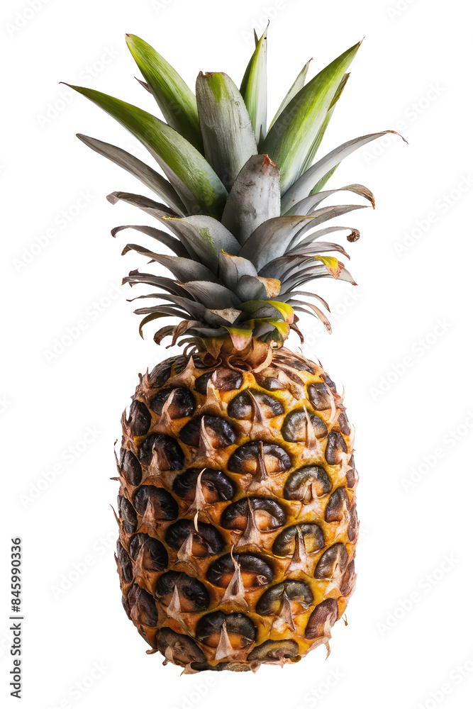 Fototapeta premium Isolated PNG Pineapple Fruit, GENERATIVE AI
