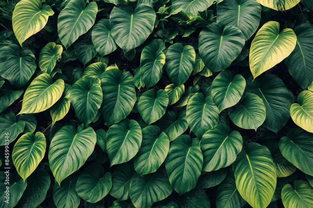 Green leaves background Green leaves background