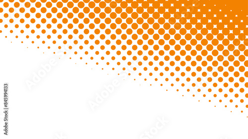 ハーフトーン　オレンジ　斜め　背景