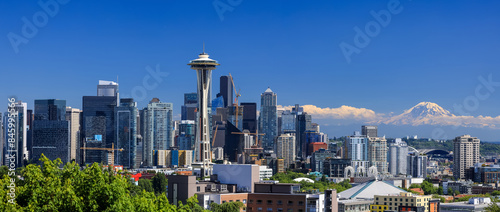 Downtown Seattle, ranked 15th largest city in USA and one of the top 5 fastest growing cities in USA. photo