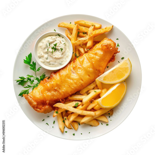 A Plate of Fish and Chips I...