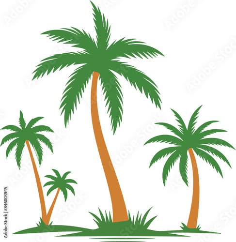 palm tree silhouette vector illustration