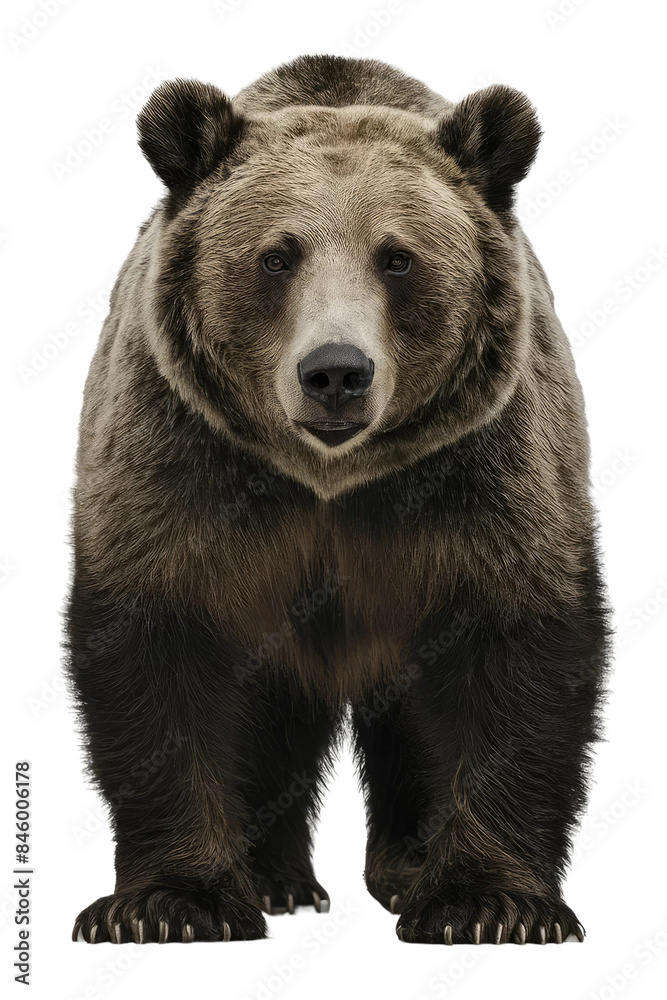 Isolated PNG Grizzly Bear Wildlife, GENERATIVE AI Isolated PNG Grizzly Bear Wildlife, GENERATIVE AI