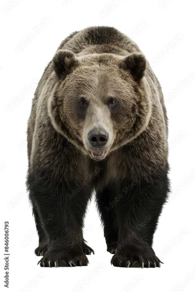 Isolated PNG Grizzly Bear Wildlife, GENERATIVE AI Isolated PNG Grizzly Bear Wildlife, GENERATIVE AI