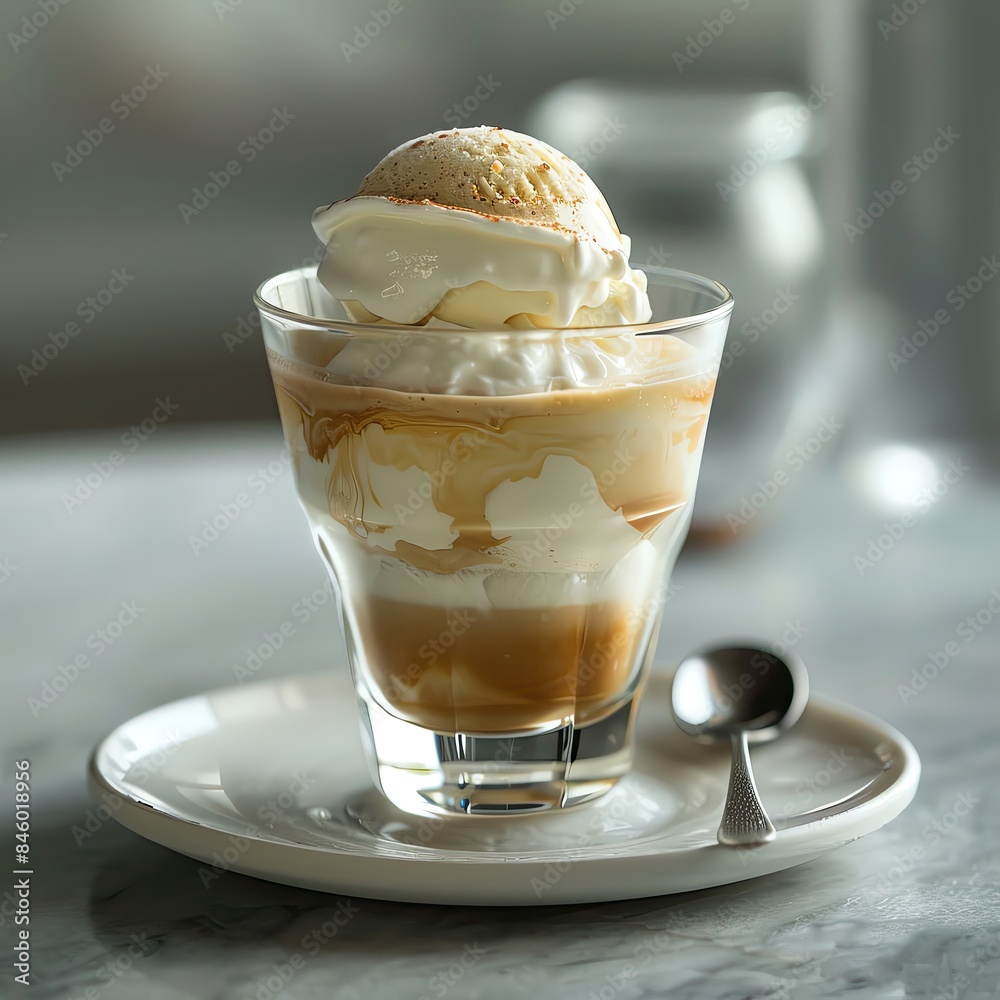 A beautiful and delicious affogato, the perfect way to cool down on a hot day
