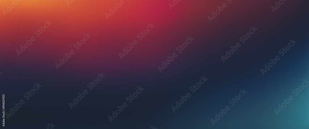 Abstract Blurred Grainy Gradient Background with Lo-fi Multicolor Vintage VHS Glitch Texture

