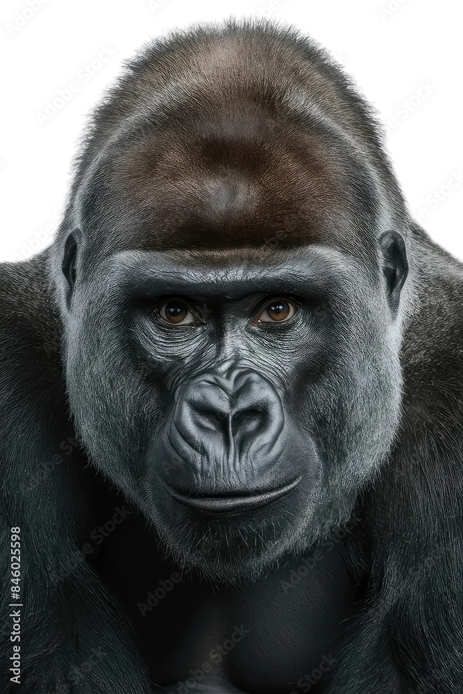 Fototapeta premium Isolated PNG Ape Wildlife, GENERATIVE AI