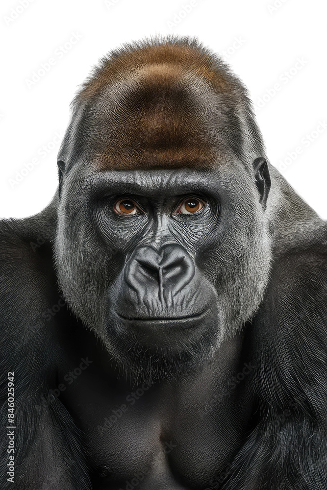 Obraz premium Isolated PNG Ape Wildlife, GENERATIVE AI