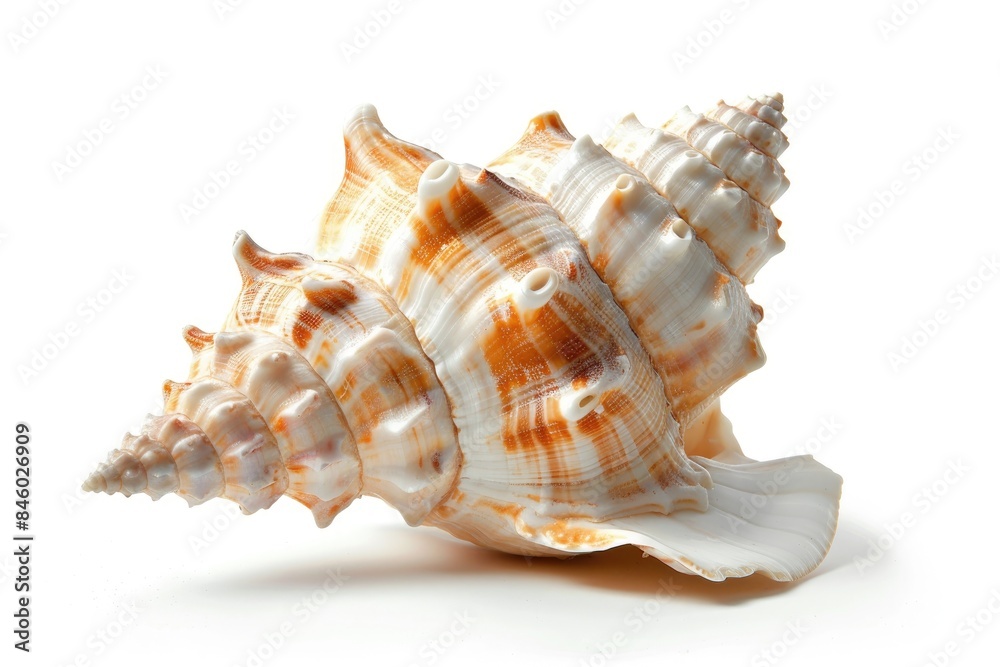 beautiful seashell isolated white background beautiful seashell isolated white background