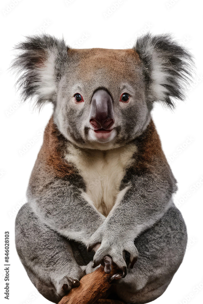 Naklejka premium Isolated PNG Koala Wildlife, GENERATIVE AI