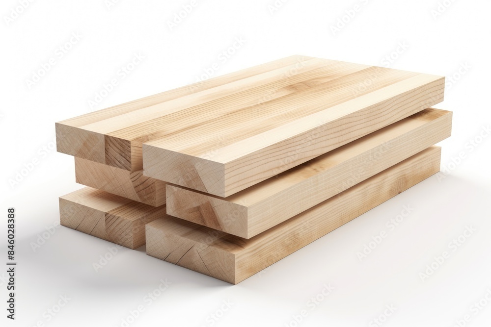 piles of plank of wood isolated on white background piles of plank of wood isolated on white background