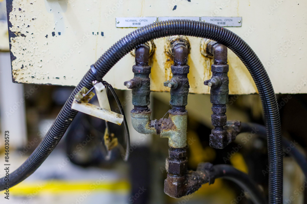 An equipment of machine. Mechanical part in the manufacturing. An equipment of machine. Mechanical part in the manufacturing.