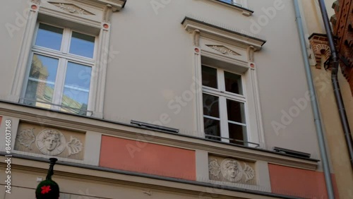 Building on Pijarska street in Krakow, Poland photo