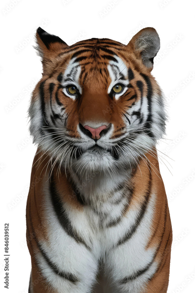 Obraz premium Isolated PNG Tiger Wildlife, GENERATIVE AI