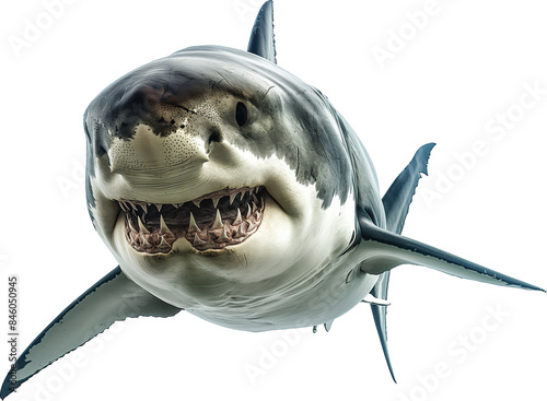 Great White Shark Transparent Backgroudn photo