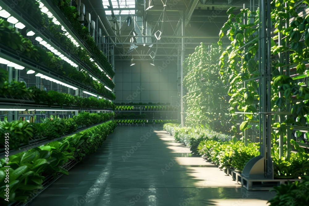 A conceptual hightech environment utilizing vertical farms and hydroponics for sustainable food production A conceptual hightech environment utilizing vertical farms and hydroponics for sustainable food production