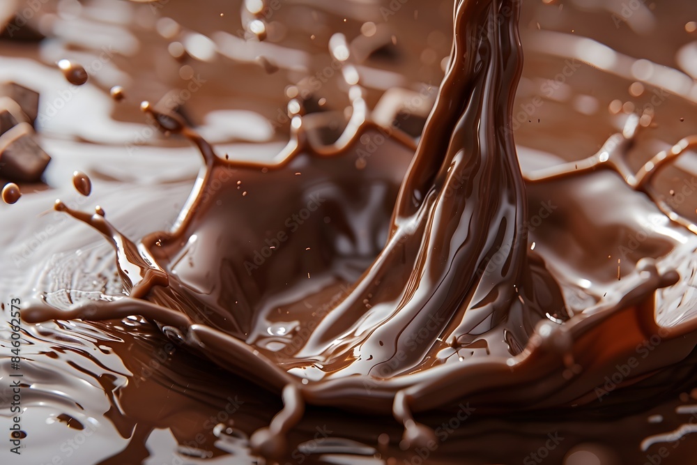 Chocolate Splash: A Viscous Delight Chocolate Splash: A Viscous Delight