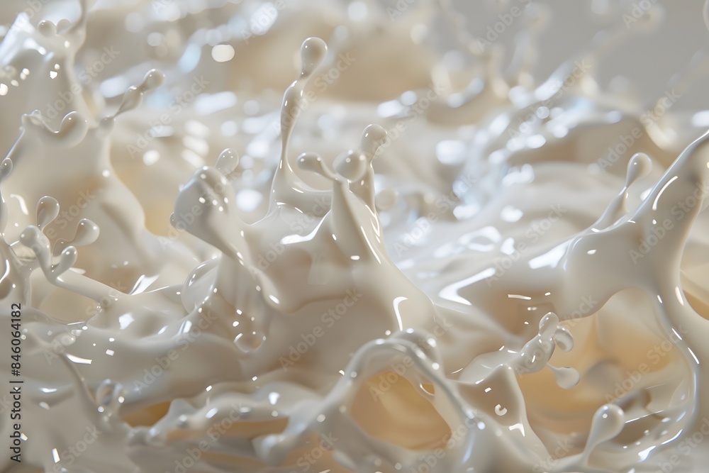 A Splash of Creamy White Liquid A Splash of Creamy White Liquid