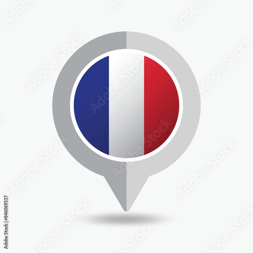 France Location Pin Icon Vector Illustration Free Download France Location Pin Icon Vector Illustration - GFXLoad