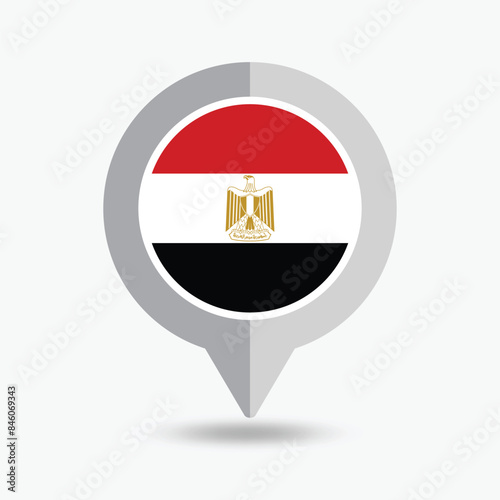 Free Download Egypt Location Pin Icon Vector Illustration - GFXLoad
