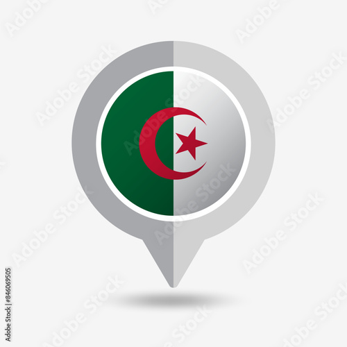Algeria Location Pin Icon Vector Illustration Free Download Algeria Location Pin Icon Vector Illustration - GFXLoad