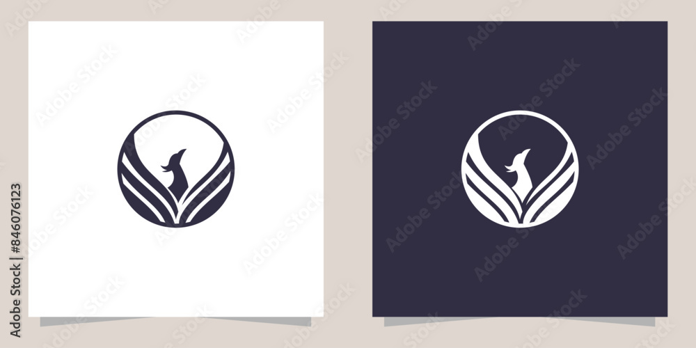 phoenix logo design vector